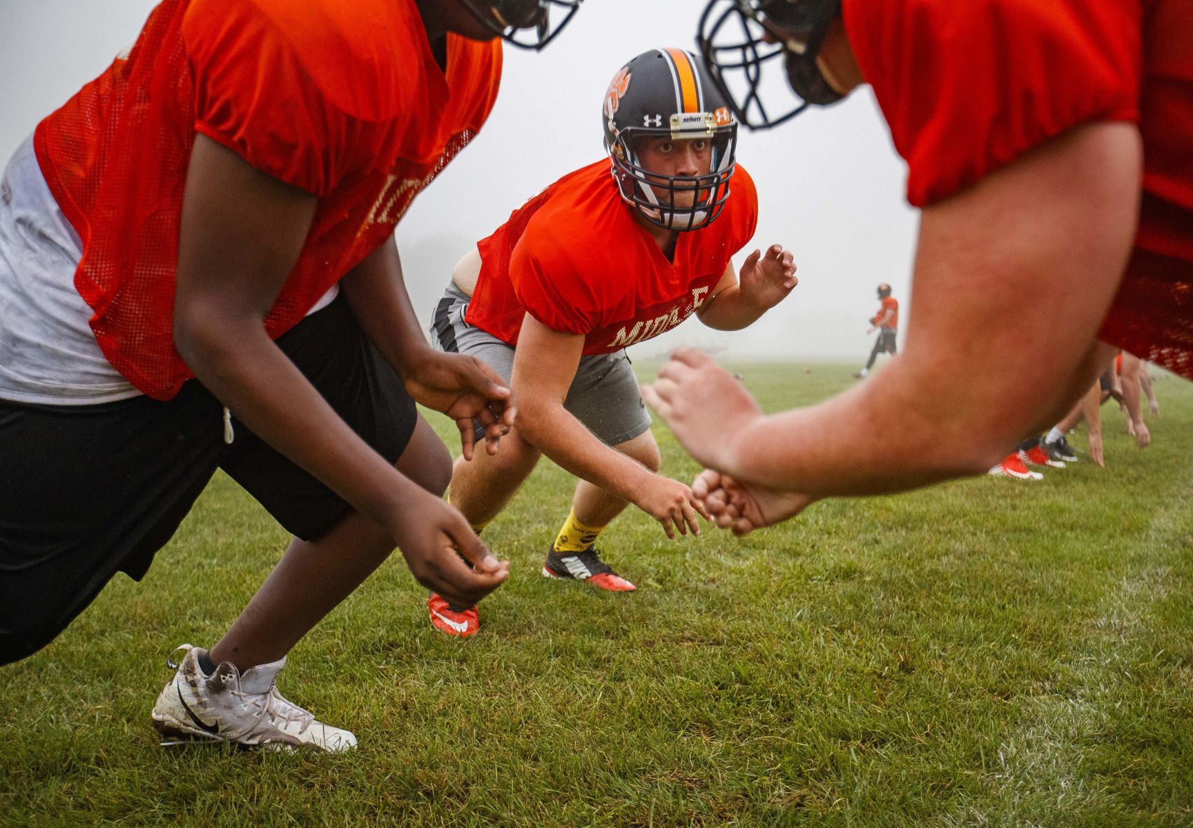 Middle Township High School football practice